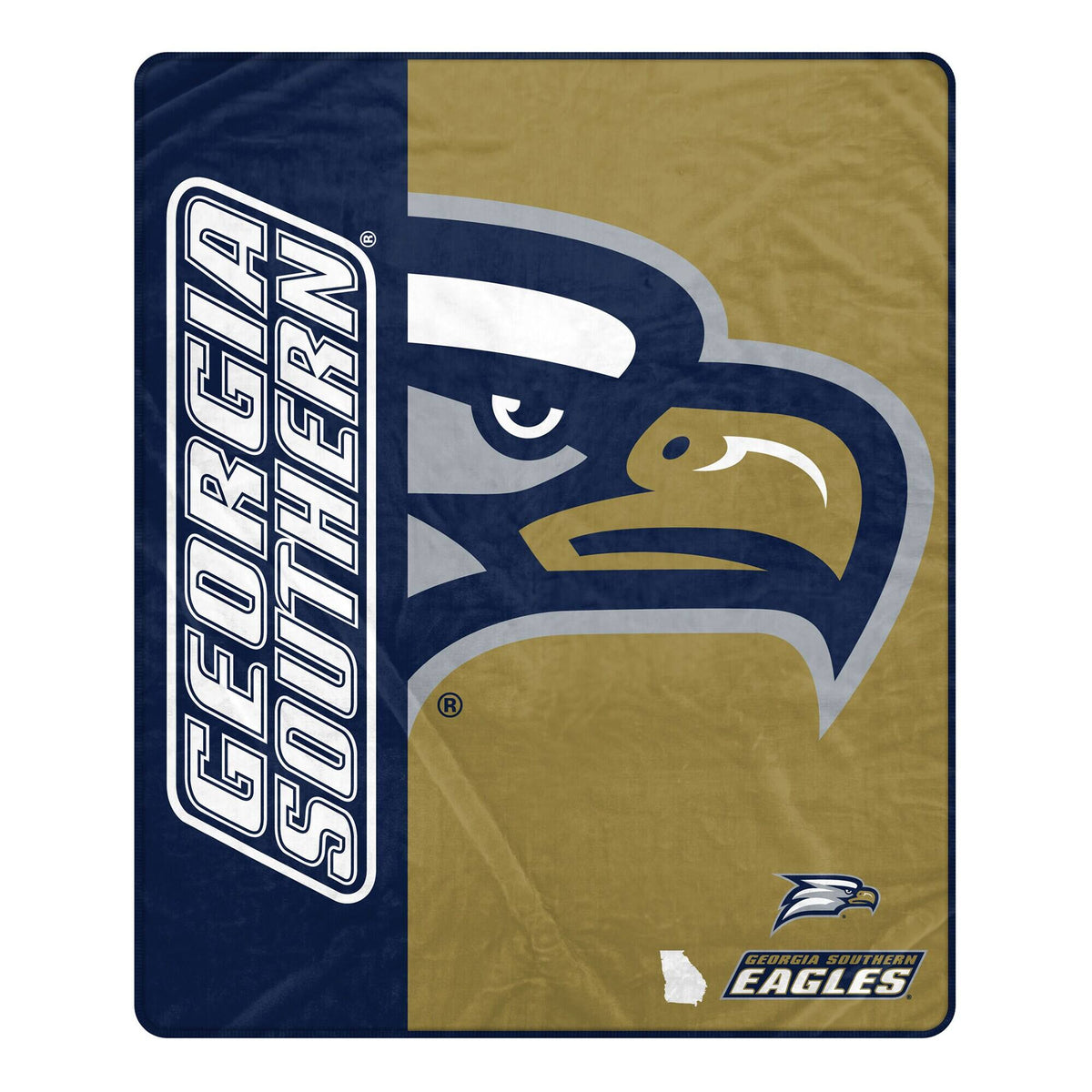 Pegasus - Georgia Southern Eagles 50" x 60" Endzone Ultra Soft Throw Blanket - Multicolor