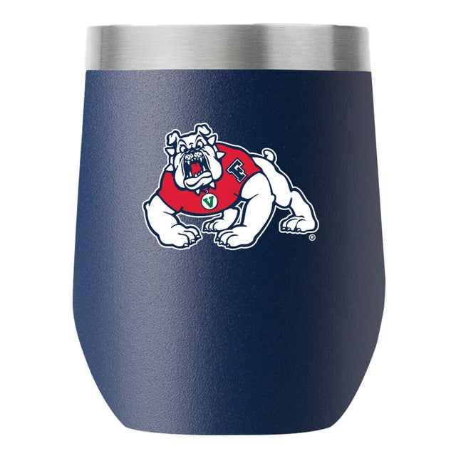 Front. Gametime Sidekicks - Fresno State Bulldogs 12oz. Stemless Tumbler - Multicolor.