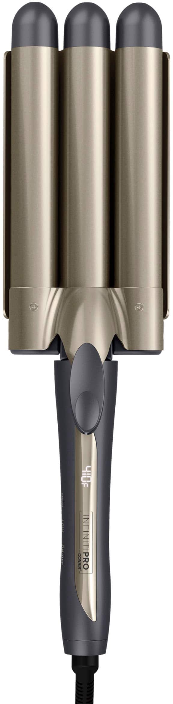Alt View 11. Conair - InfinitiPRO Tourmaline Ceramic Triple Barrel Waver - Gray.