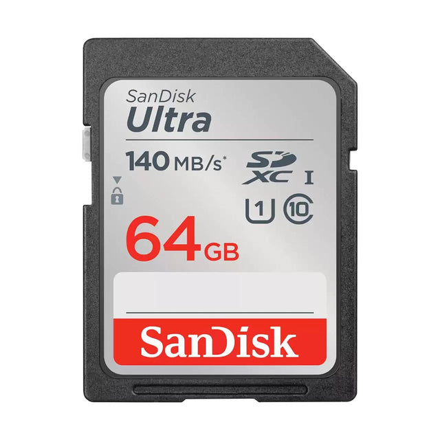 SanDisk Ultra 140 MB/s* SD XC I  
64GB  
10  
SanDisk