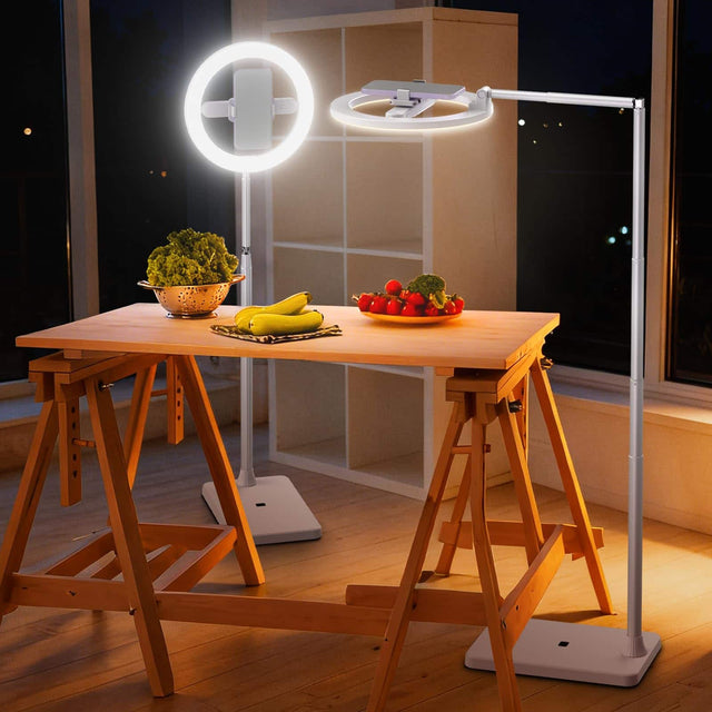 Front. Neewer - Entry Level 10" 7W LED Ring Light with 69" Tripod & Phone Holder, 3 Color Modes, N18.