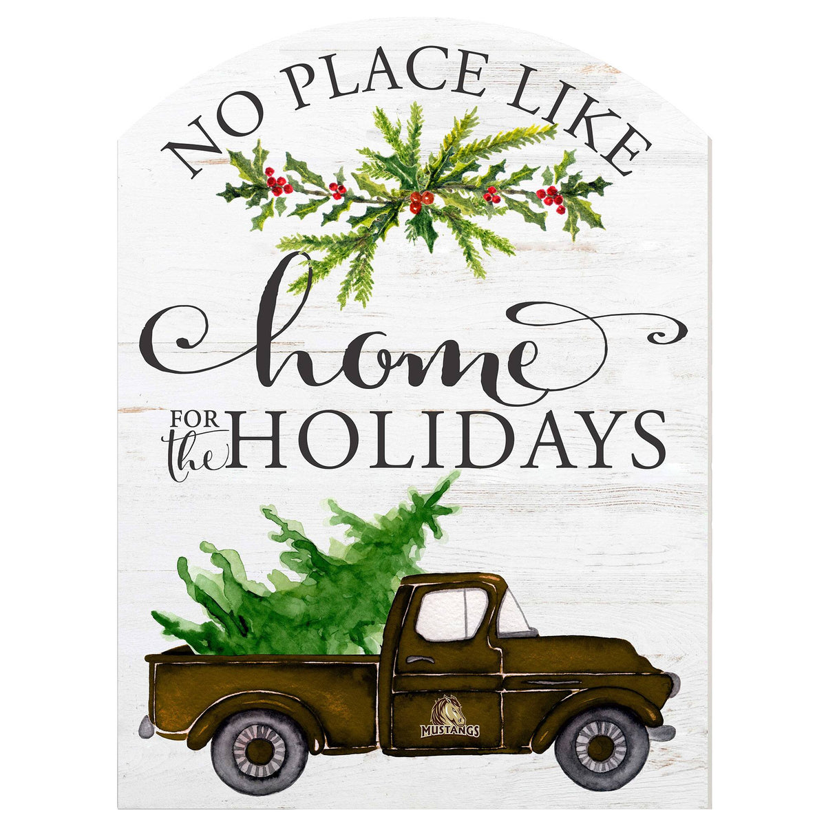 Jardine - Southwest Minnesota State Mustangs 16'' x 22'' Holiday Marquee Sign - White