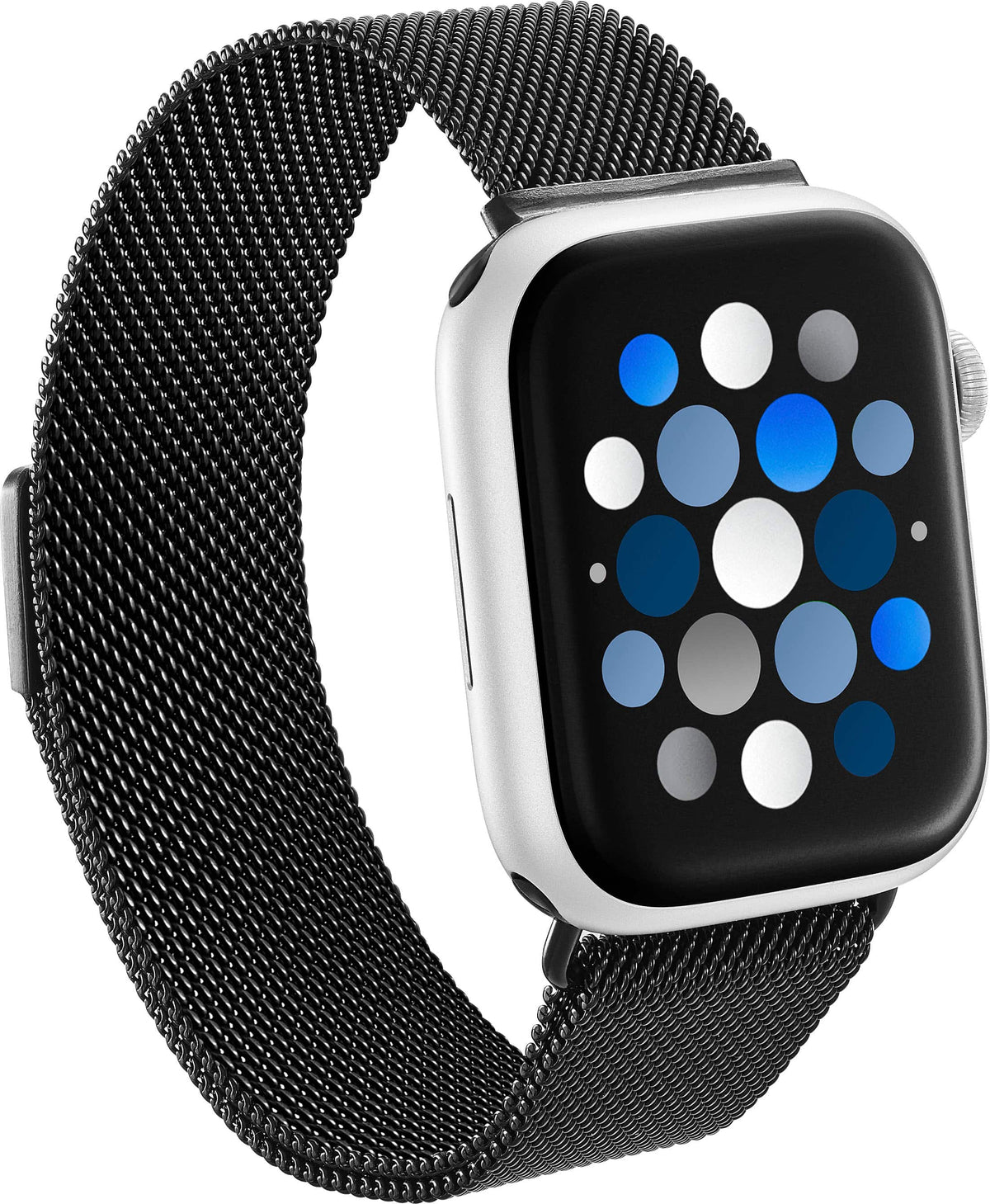 Insignia™ - Stainless Steel Mesh Band for Apple Watch 42mm, 44mm, 45mm, 46mm, 49mm, SE (1-3), Ultra 49mm (All Series) - Black