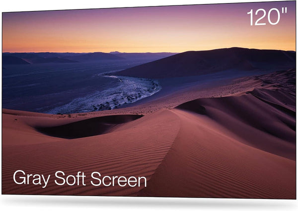 AWOL Vision - 120" Fixed Frame Projector Screen, Matte Gray ALR Screen with 170° Wide Viewing Angle, 16:9 8K/4K UHD Projection Screen