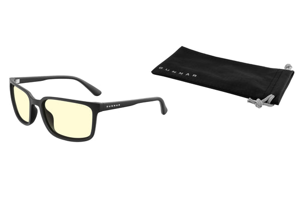 GUNNAR - Mammoth Computer Glasses with Blue Light Reduction, Amber Lenses - Onyx