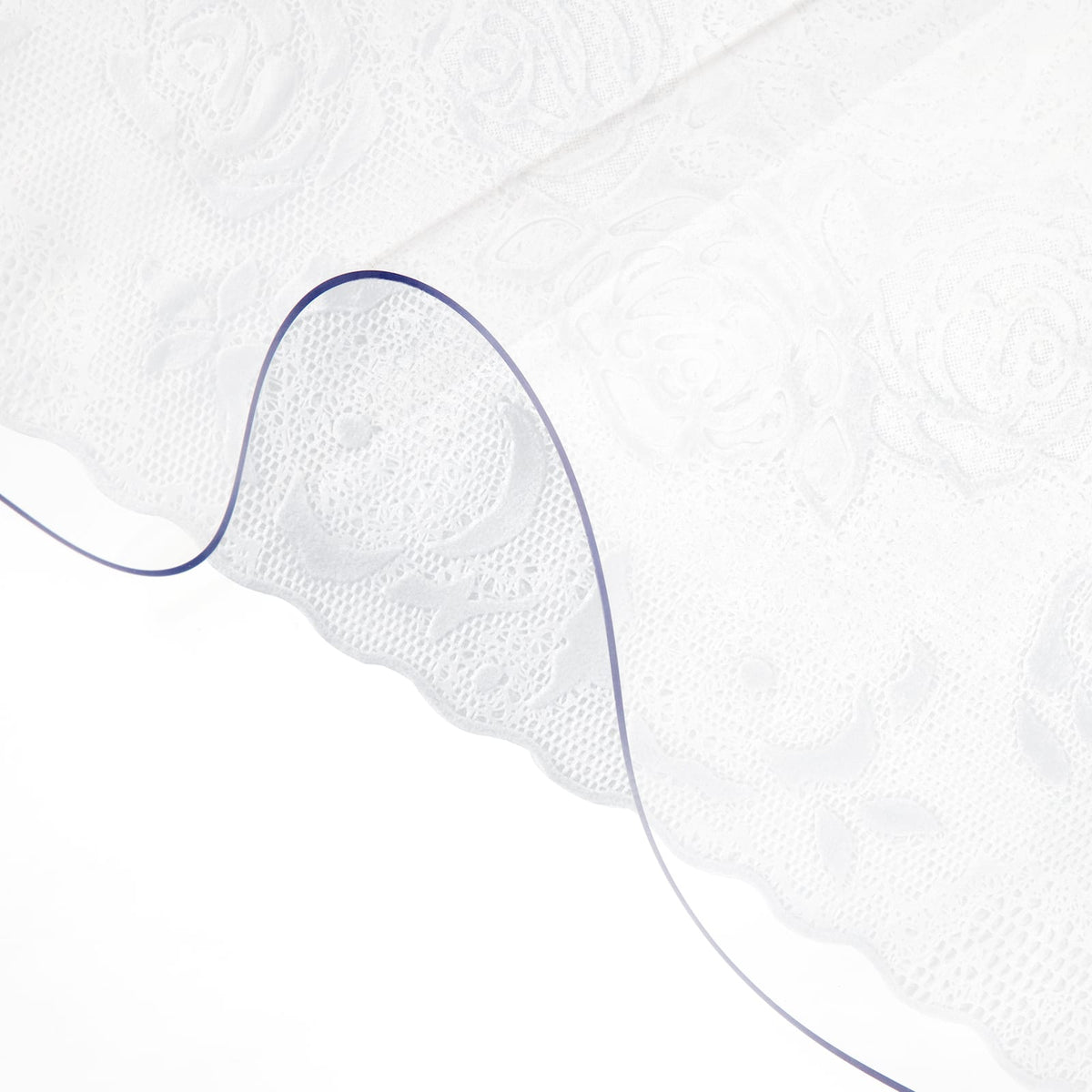 VEVOR - Plastic Table Cover 36 x 60 Inch, 2 mm Thick Clear Table Protector, Rectangle Clear Desk Mat - Transparent