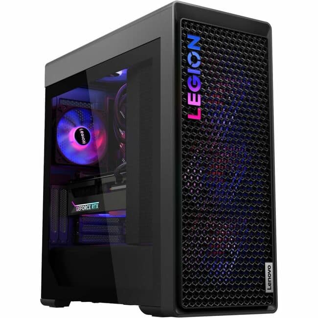 Lenovo - Legion T7 34IAS10 – Core Ultra 9 285K, 64GB RAM, 2TB SSD, Storm Gray Tower Gaming PC - Luna Gray