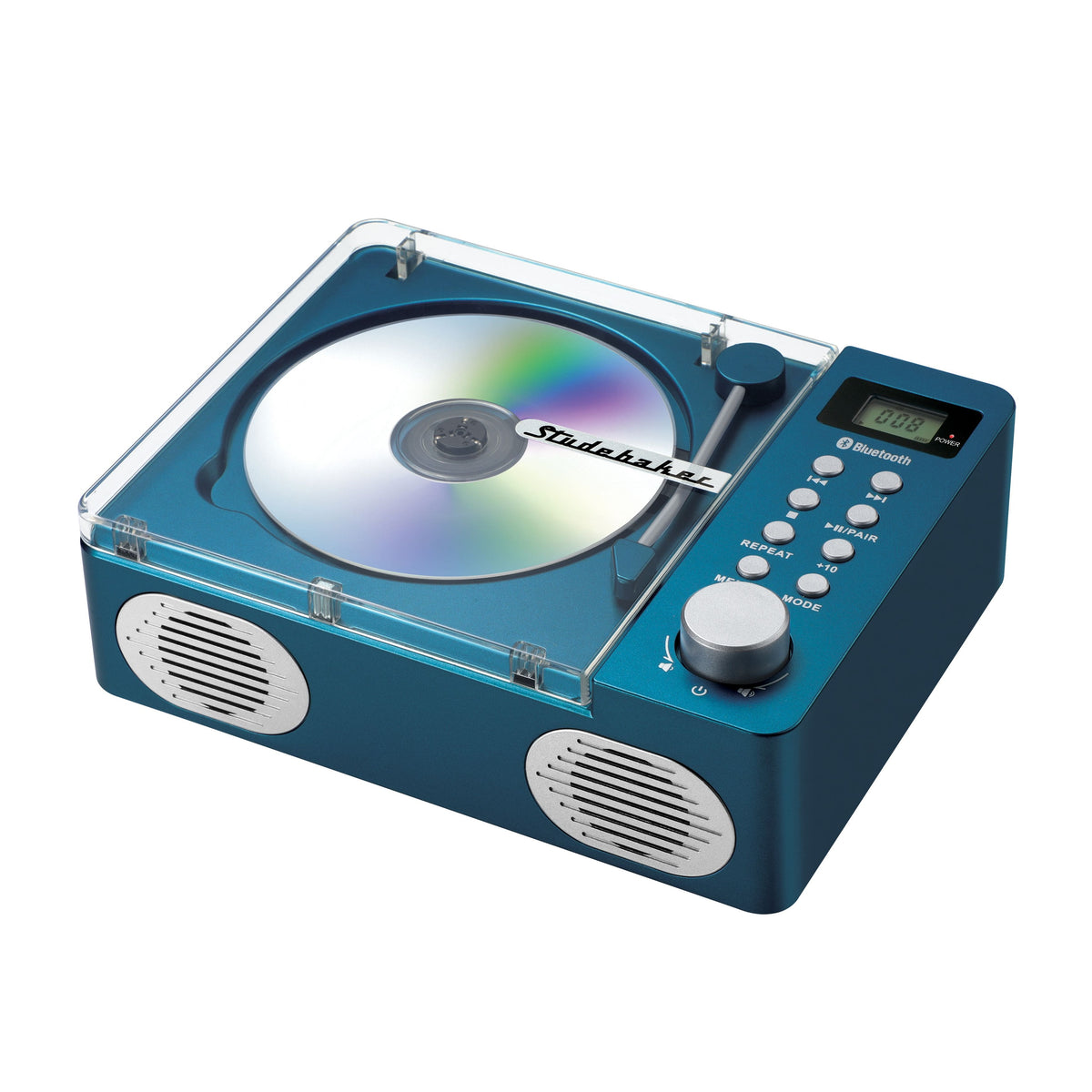 Studebaker - SB3720BL Retro CD Player with Bluetooth - Blue