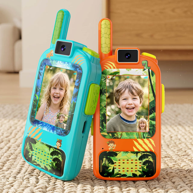 Front. Veeniix - Kids Video Walkie Talkies,2 Pack Rechargeable with HD Camera & Voice Changer, Birthday for Boys Girls,Camping Toys.