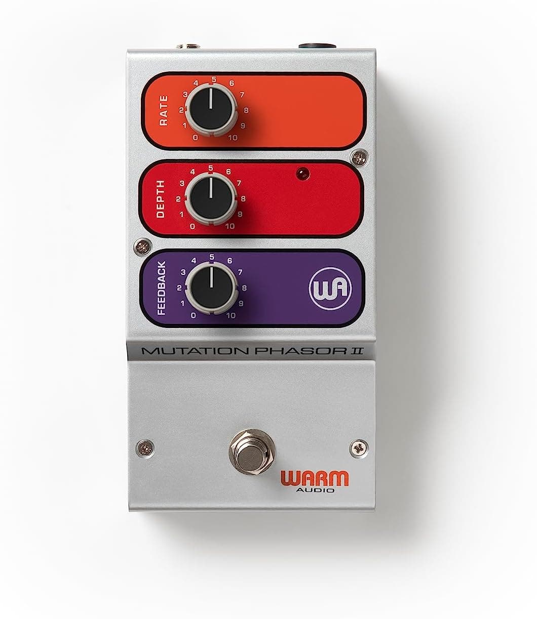 Warm Audio - Mutation Phasor II Pedal, Phaser Effects Pedal with Rate, Depth, Feedback Controls & Intuitive 3-Control Configuration