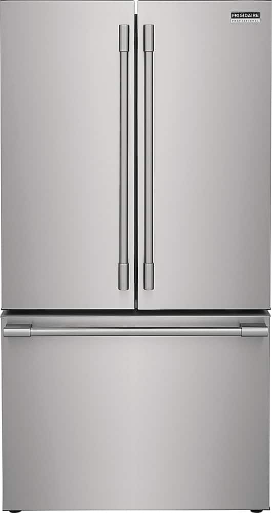 Frigidaire - Professional 36 in. Wide 23.3 Cu. Ft. French Door Counter-Depth Refrigerator with Internal Water Dispenser - Smudge Proof Stainless Steel