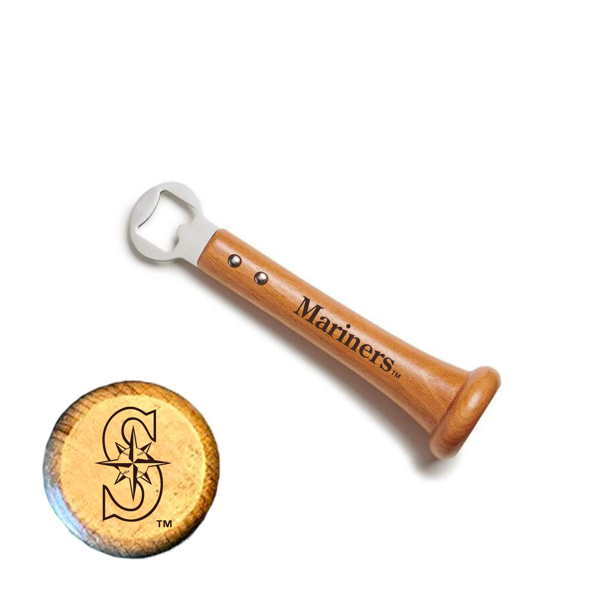 Baseball BBQ - Seattle Mariners Pickoff Bottle Opener - Multicolor