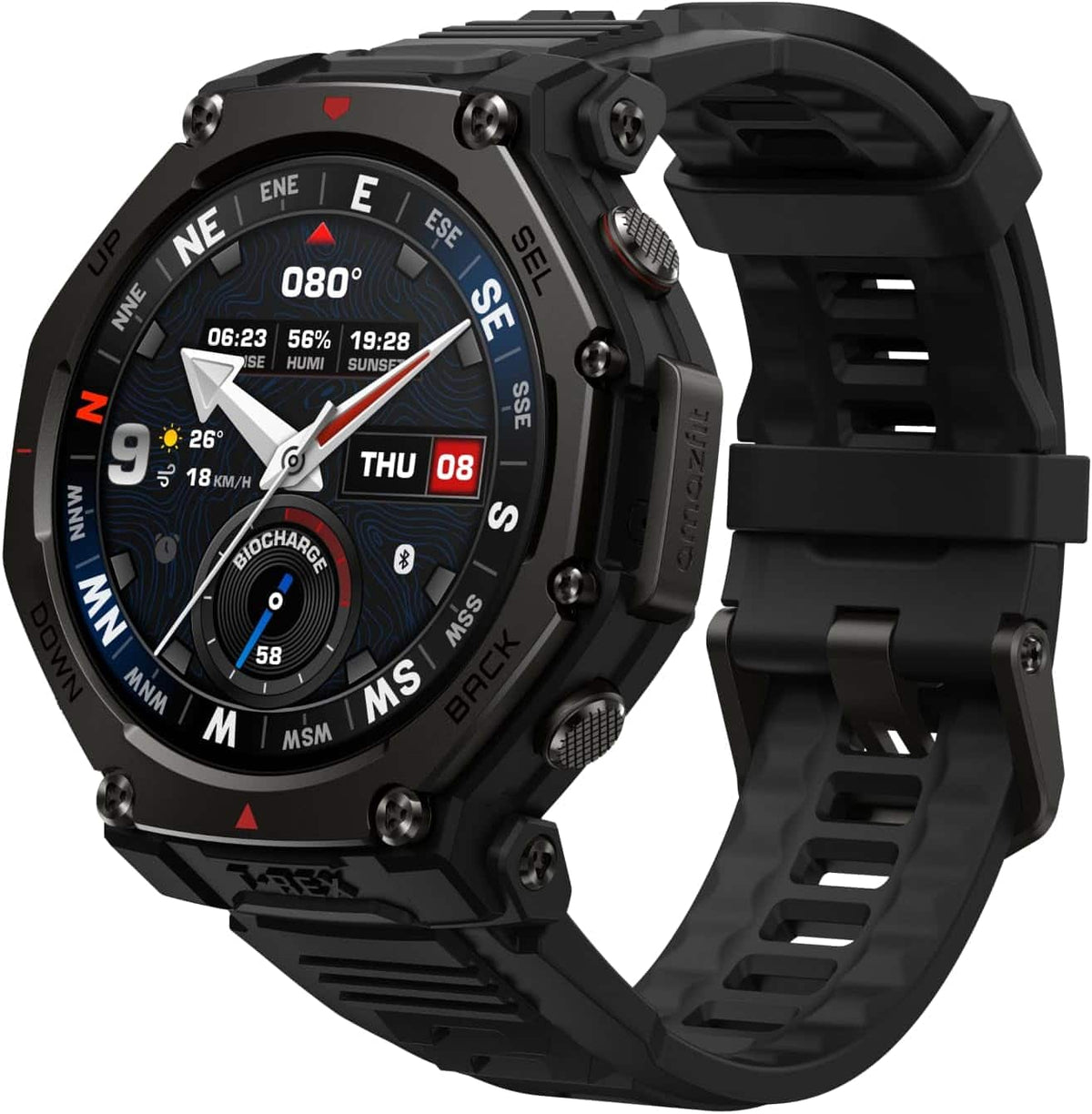 Amazfit - T-Rex 3 Pro Smartwatch 48mm Silicone - Tatical Black - (2025)