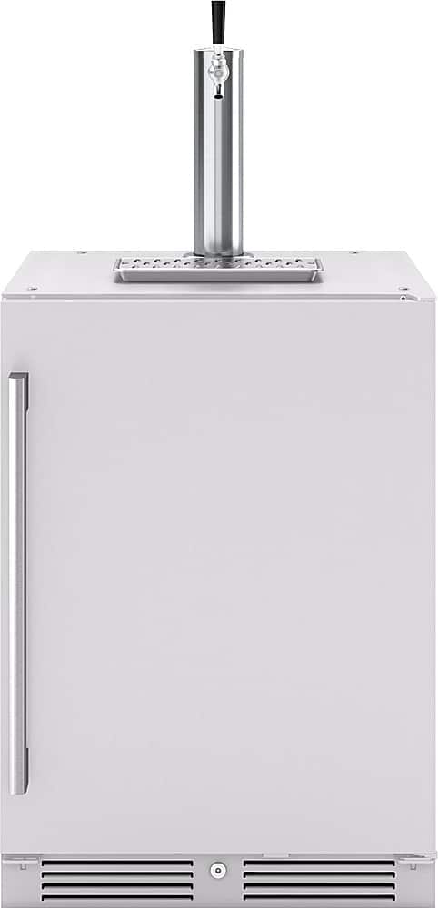 Front. Zephyr - Presrv 5.6 cu. ft. Convertible Outdoor Beer Kegerator with 107-Can Beverage Storage - Stainless Steel.