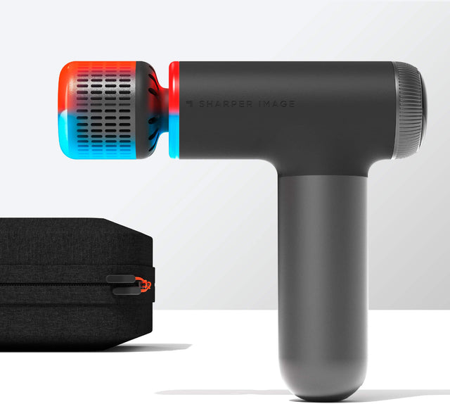 Angle. Sharper Image - PowerBoost Pro Hot and Cold Compact - Black.