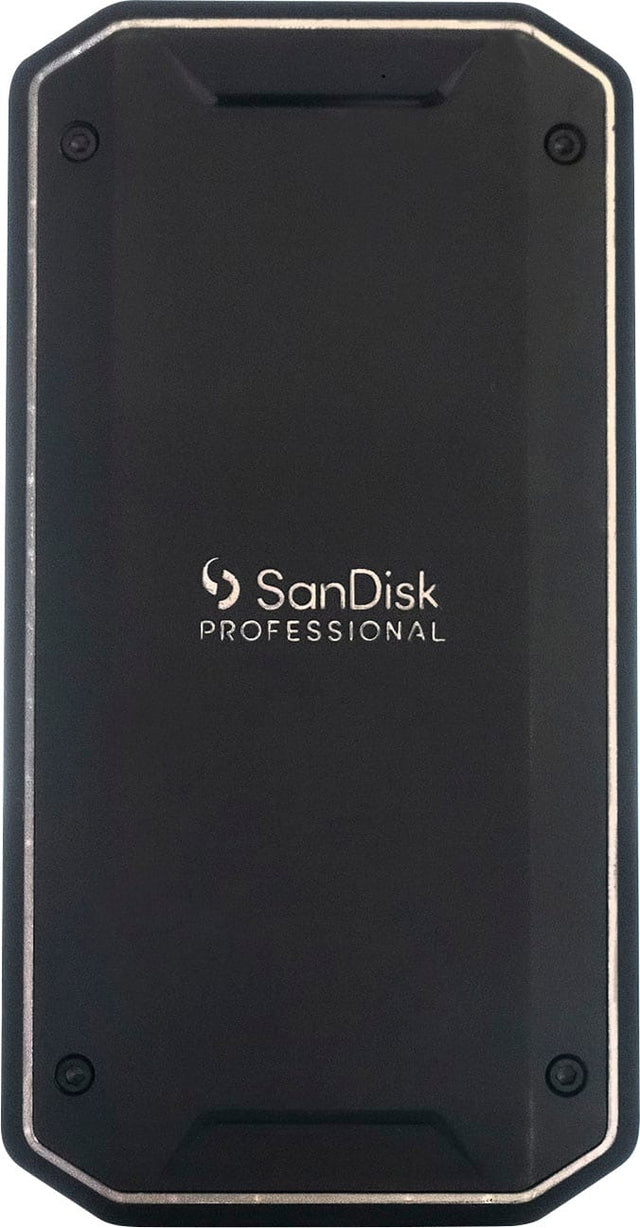 Front. SanDisk Professional - PRO-G40 SSD 2TB External Thunderbolt 3 and USB-C NVMe Portable SSD - Black.
