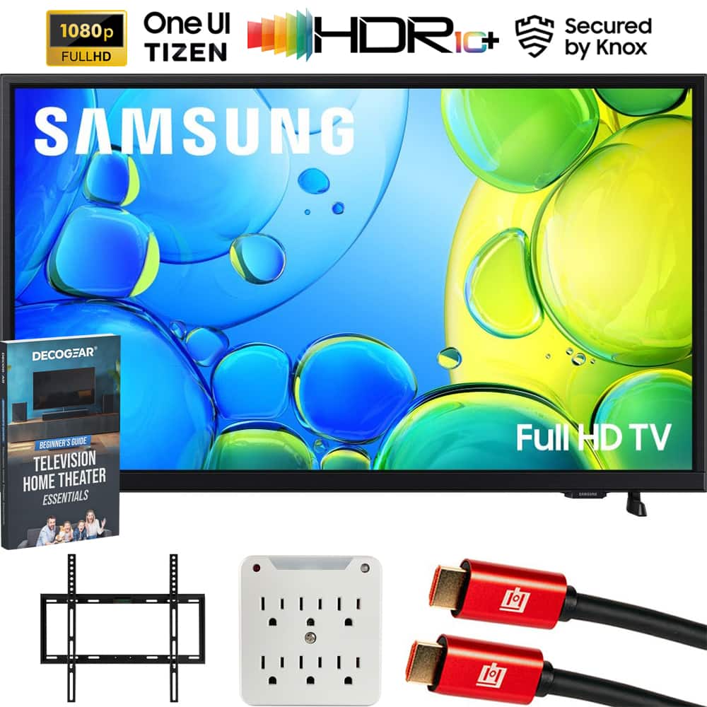Bundle - Samsung - 40" F600F Series FHD Smart TV F6000F (2025) with 37" - 70" TV Wall Mount Bracket w/ 2 HDMI Cables