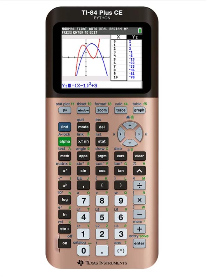 Texas Instruments - TI-84 Plus CE Graphing Calculator Rose Gold