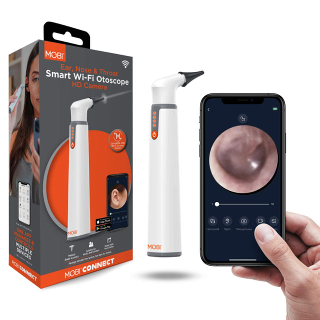 Front. MOBI - Smart Wi-Fi Otoscrope - White.