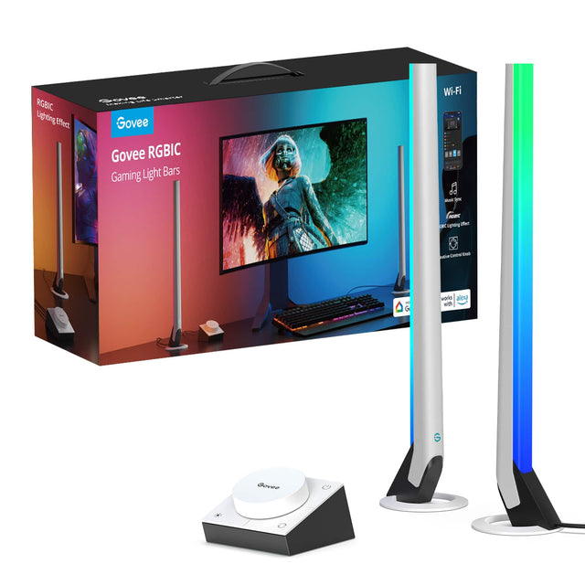 RGBIC Lighting Effect - Govee RGBIC Light Bars Gaming Wi-Fi - & - a Aod ec D - ae CHoW EMO - & world alexa with G Jovee