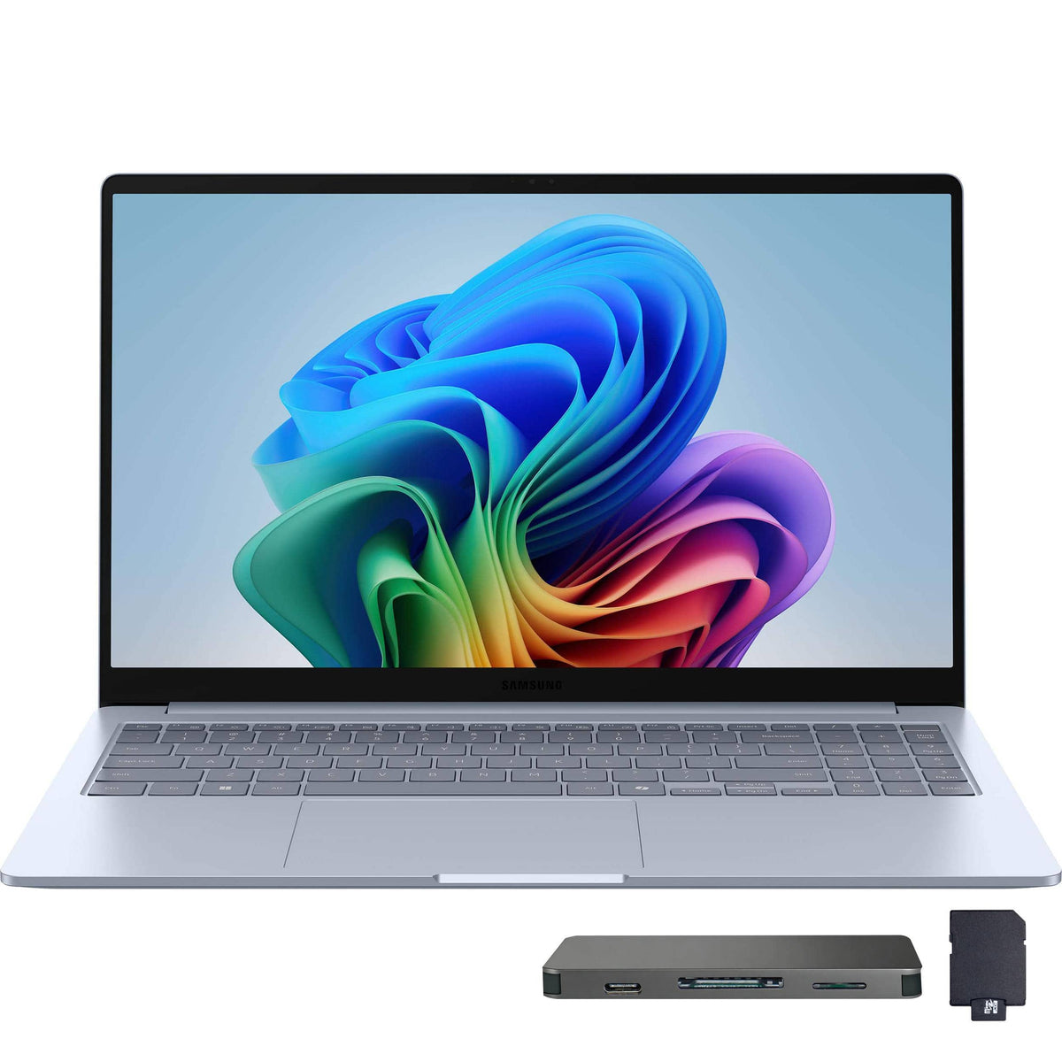 Samsung - Upgraded - Galaxy Book4 Edge 15.6" FHD Laptop,Snapdragon X X1-26-100,16GB RAM,512GB UFS+1TB Dock Set,Wi-Fi 7,Win11 Pro - Blue