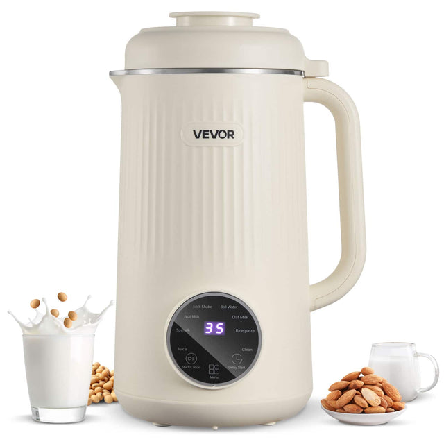 VEVOR

Milk Shake  
Nut Milk  
Soy Milk  
Juice  
Rice Water  
Out Milk  
Rice Paste  
Clean  
Delay Start  
Start/Cancel  
Menu  

35