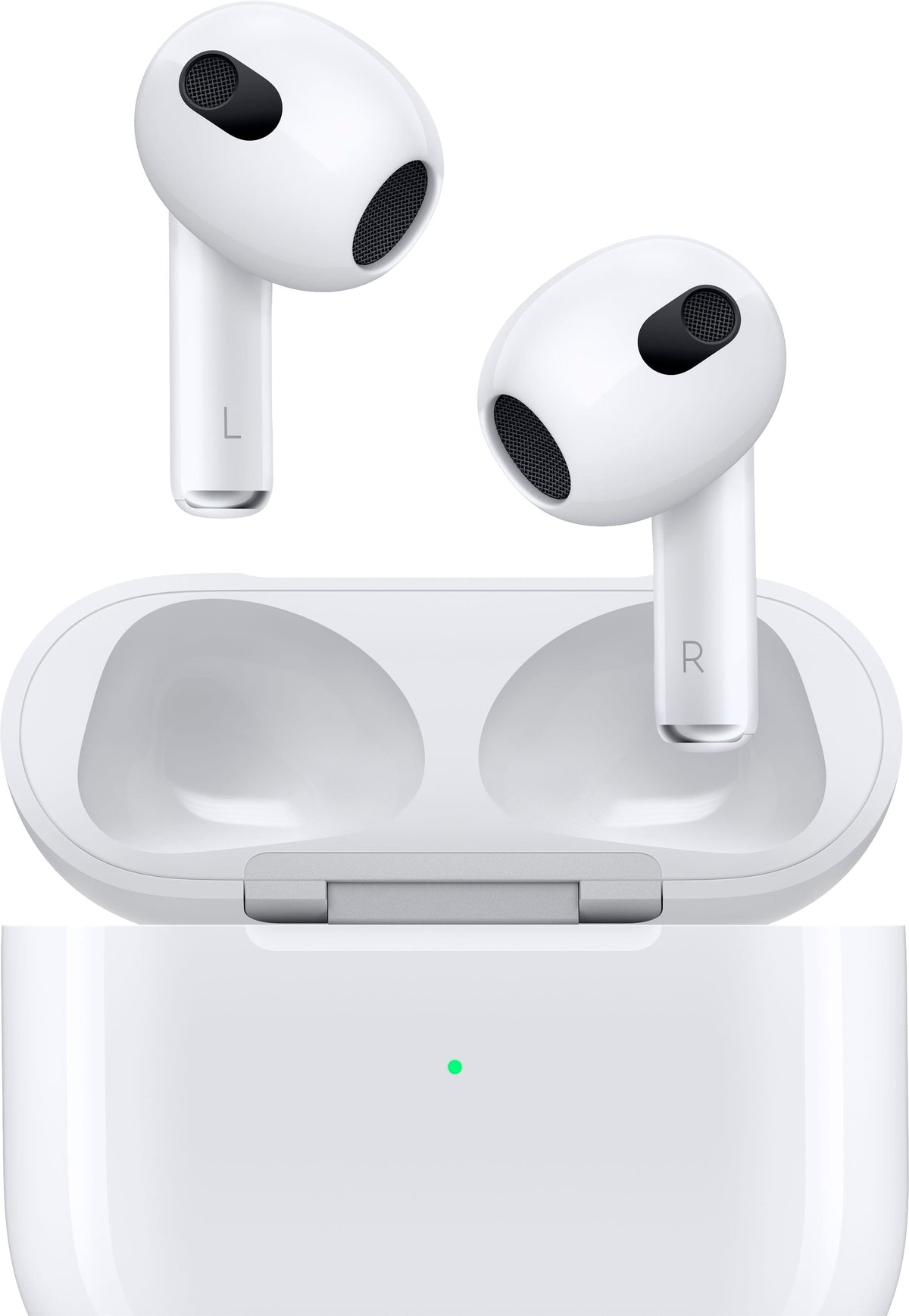 Apple - Refurbished Excellent - AirPods (3rd generation) with Lightning Charging Case - White
