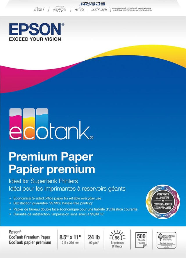 Alt View 11. Epson - EcoTank Premium Printer 8.5" x 11" 500-Counter Paper.