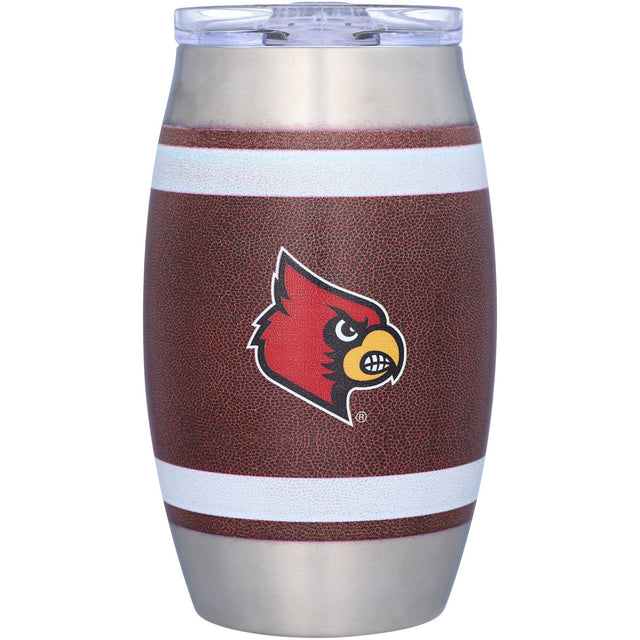 Front. Indigo Falls - Louisville Cardinals 15oz. Football Tumbler - Multicolor.