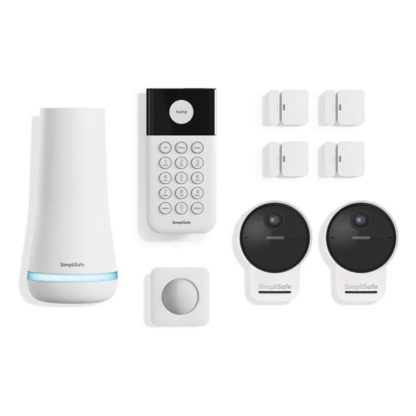 SimpliSafe - 9pc Outdoor Home Security System - White