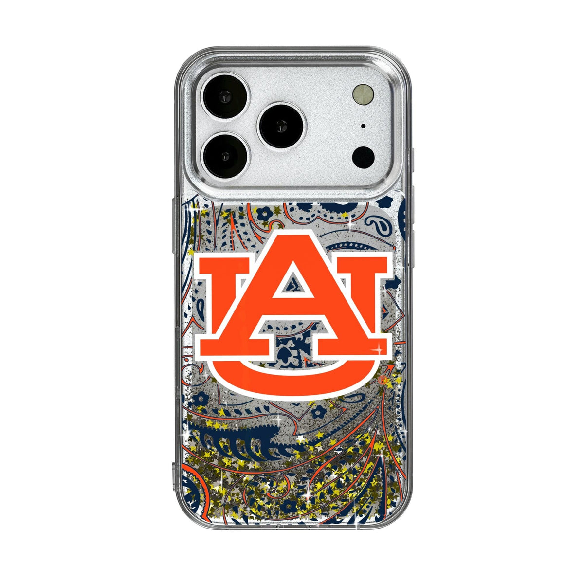 Keyscaper - NCAA - Auburn Tigers iPhone Glitter Paisley Design Case - 16 Pro Max - Multicolor
