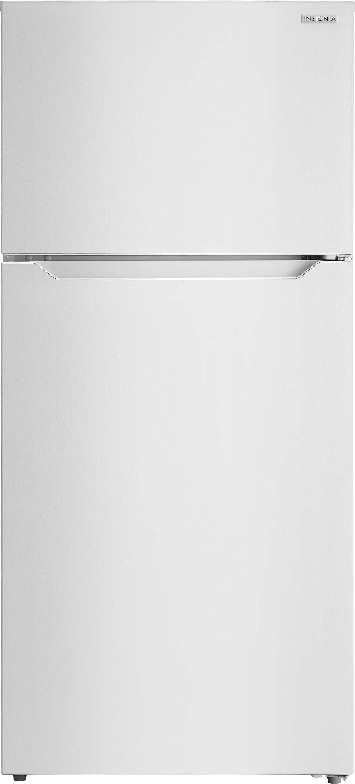 Insignia™ - 28 in. Wide 14.2 Cu. Ft. Top-Freezer Refrigerator with ENERGY STAR Certification - White