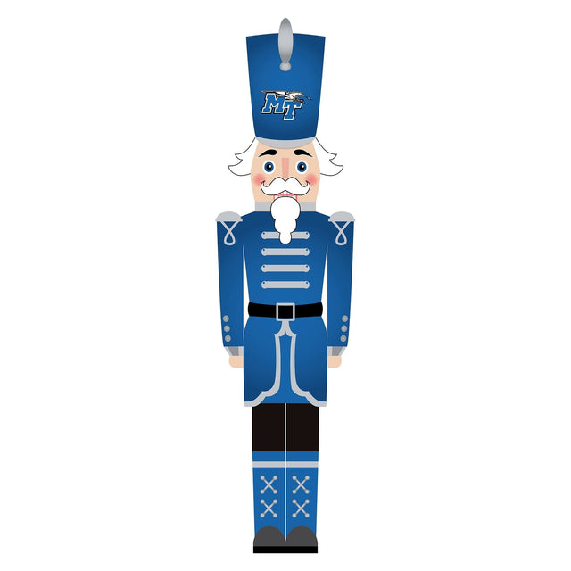 Front. Fan Creations - MTSU Blue Raiders 46" Nutcracker Leaner - Multicolor.