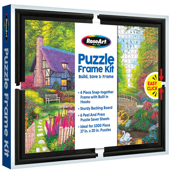 Outset Media - Cra-Z-Art: RoseArt Puzzle Frame Kit for 1000pc Jigsaws: Snap-Together Frame & Saver Sheets