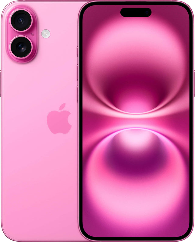 Front. Apple - iPhone 16 Plus 256GB - Apple Intelligence (Unlocked) - Pink.