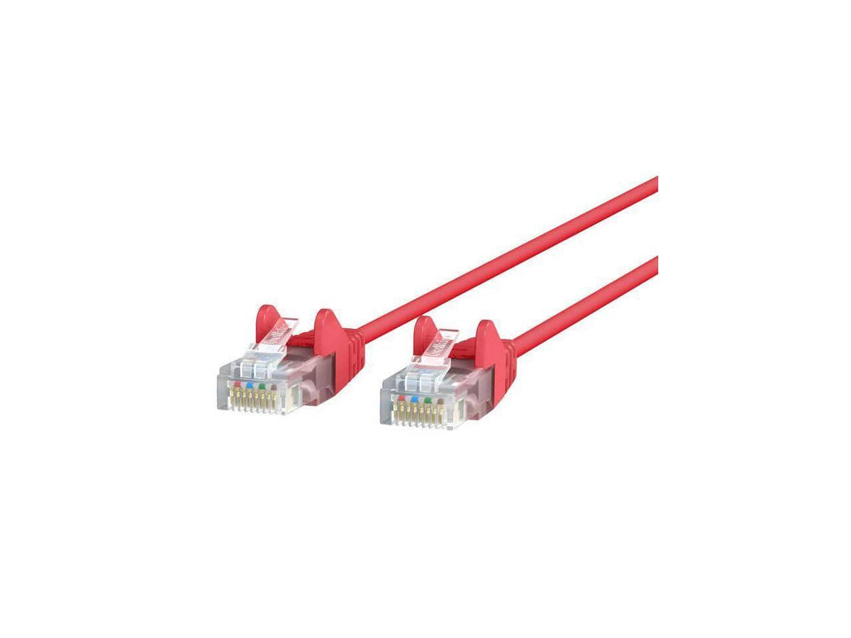 Belkin - 4ft CAT6 Slim Gigabit Snagless UTP Ethernet Cable Red Model CE001B04-RED-S