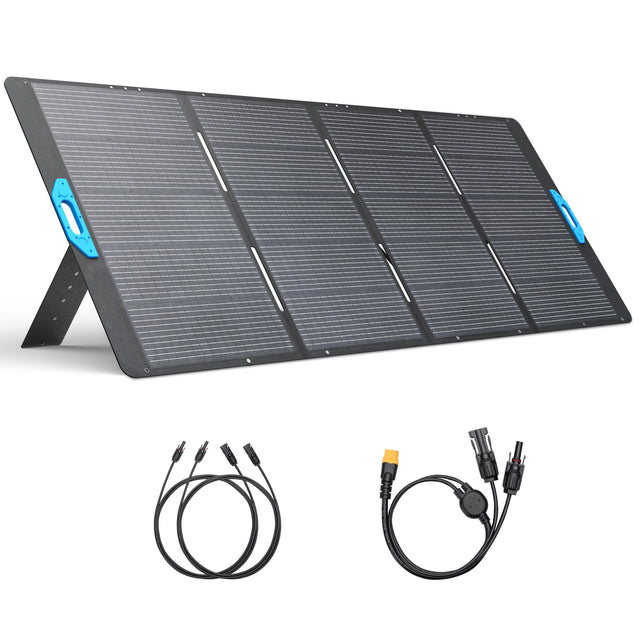 Front. Anker - SOLIX PS400 Portable Solar Panel 400W - Black.