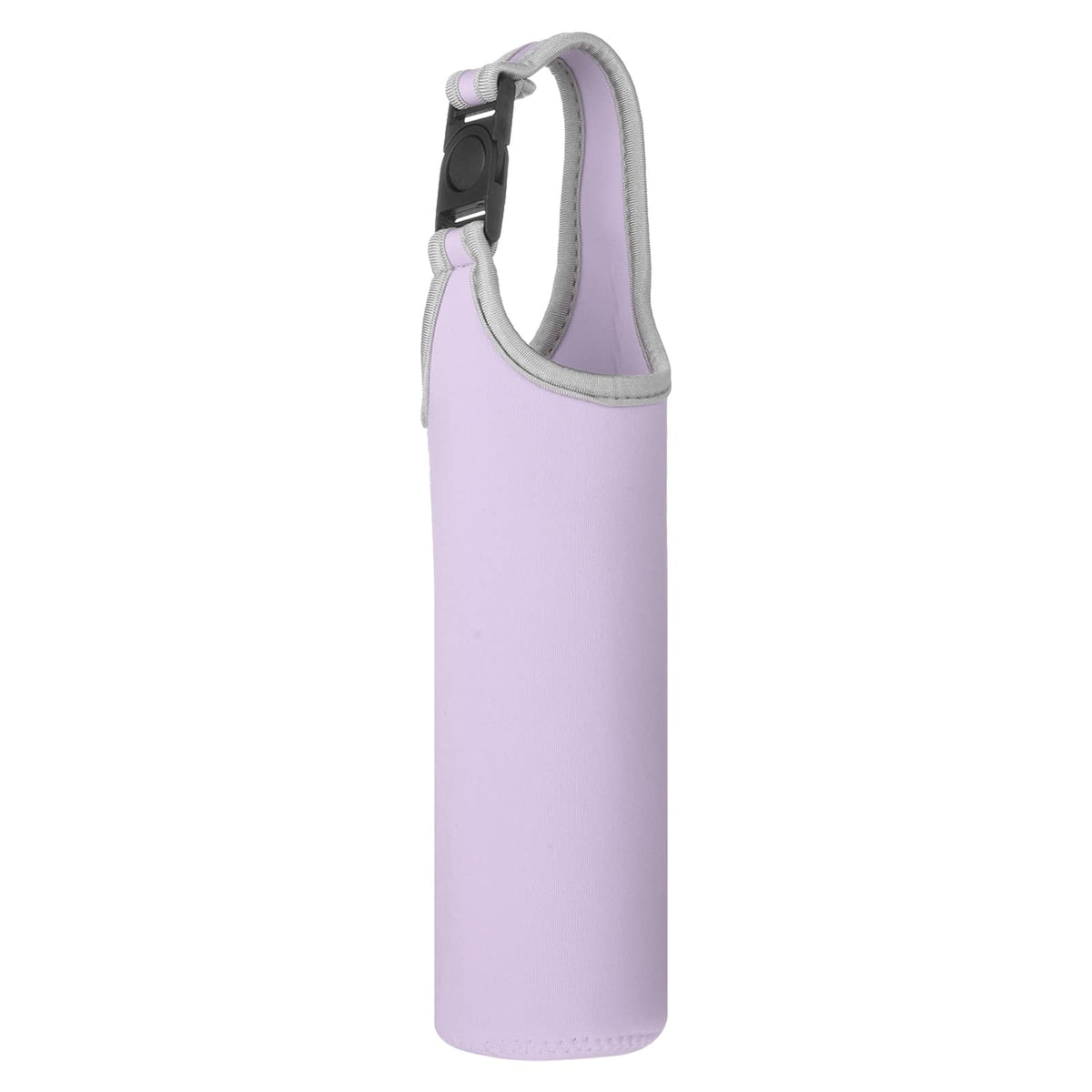 Unique Bargains - Neoprene Water Bottle Sleeves, Bottle Carrier Insulator with Handle, 2.8 in - For Hiking Cycling Camping Travel - Light Purple
