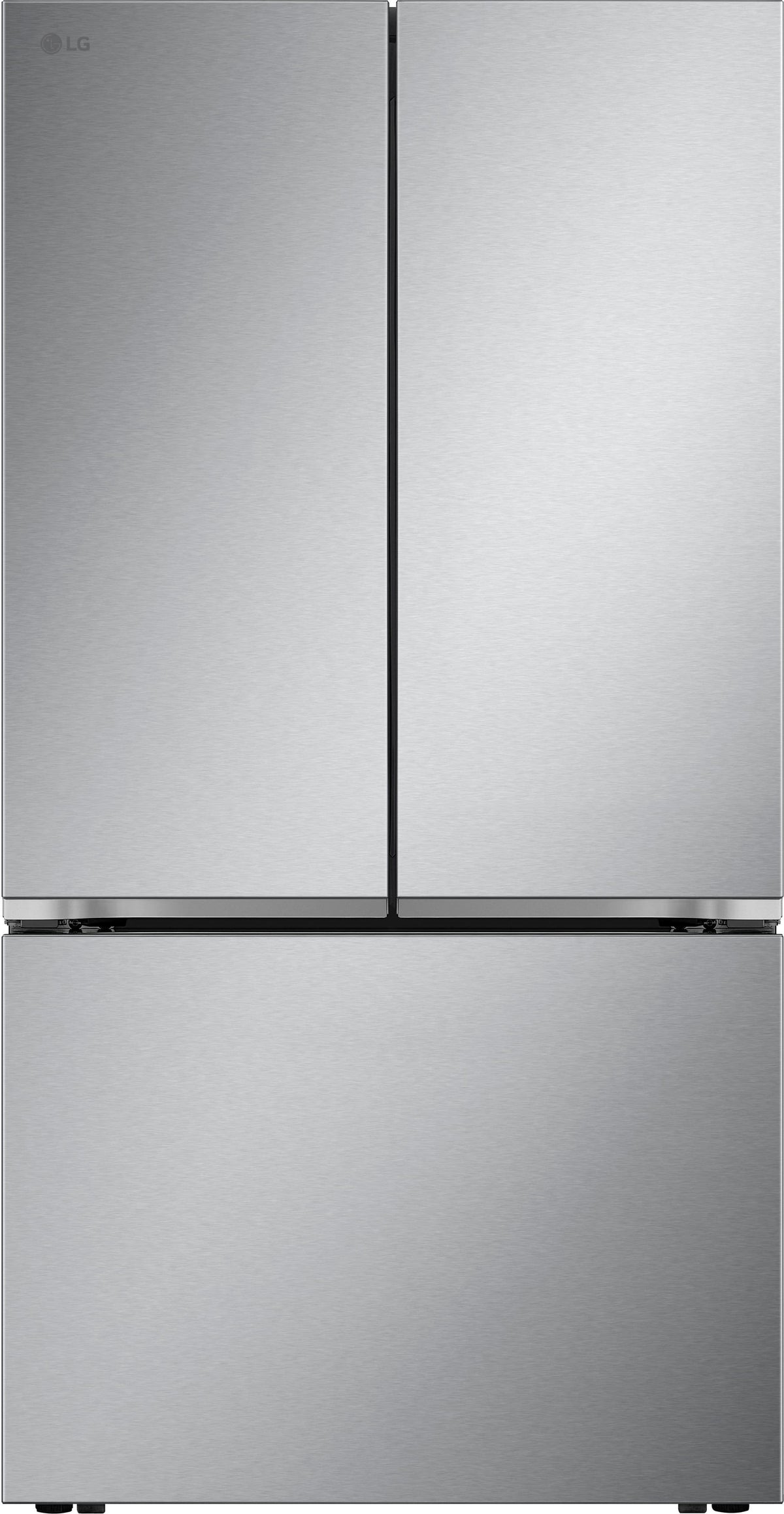 LG - 36-in Wide Counter-Depth MAX 26.5 Cu. Ft. French Door Smart Refrigerator with Internal Water Dispenser - Stainless Steel