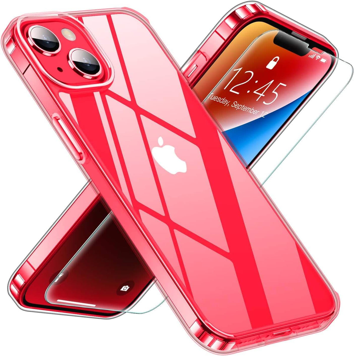 Bundle - Entronix - for iPhone 13 - [Hard] Case & 1 Screen Protector - Clear