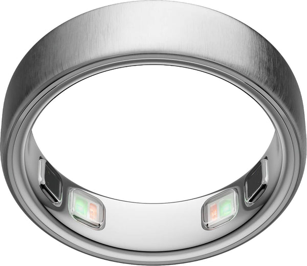 Oura - Ring 5 - Smart Ring - Size Before You Buy with OR5 Sizing Kit - Size 10 - Brushed Silver - (2026)