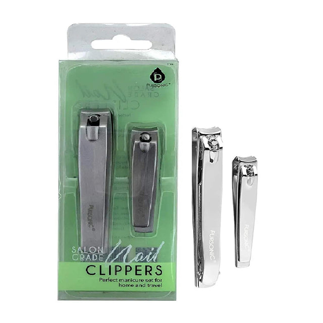 m D PURSONIC Rail SALON GRADE CLI Perfoc bl 2 of 3 PURSONIC OSC ecoh Auiso - SALON Mail GRADE CLIPPERS Perfect manicure set for home and travel PURSONIC PURSONIC