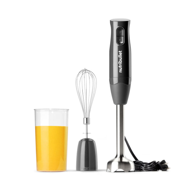 Front. NutriBullet - Lite Immersion Blender - Dark Grey.