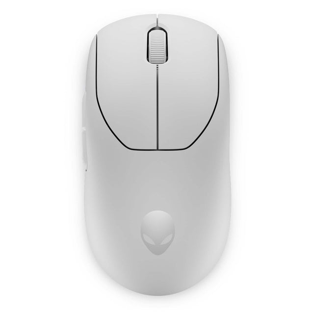 Front. Alienware - Pro Optical Ambidextrous Gaming Mouse for PC with 6 Programmable Buttons - Lunar Light.