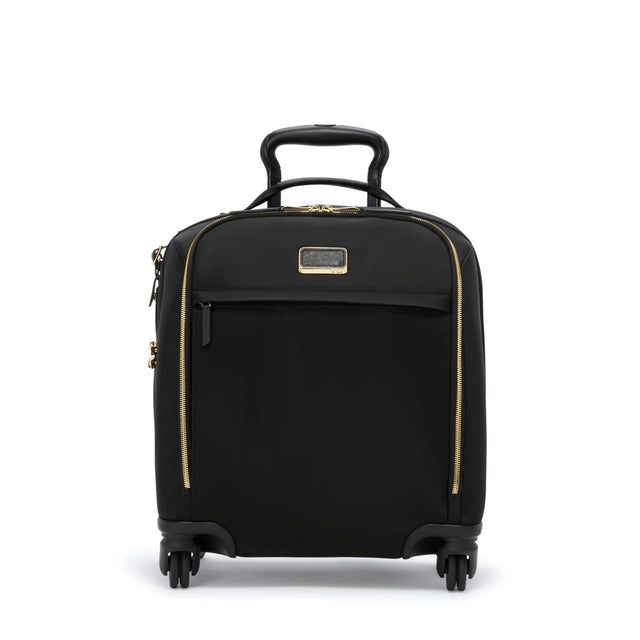 Front. TUMI - Voyageur Léger Compact Carry-On Suitcase - Black/Gold.
