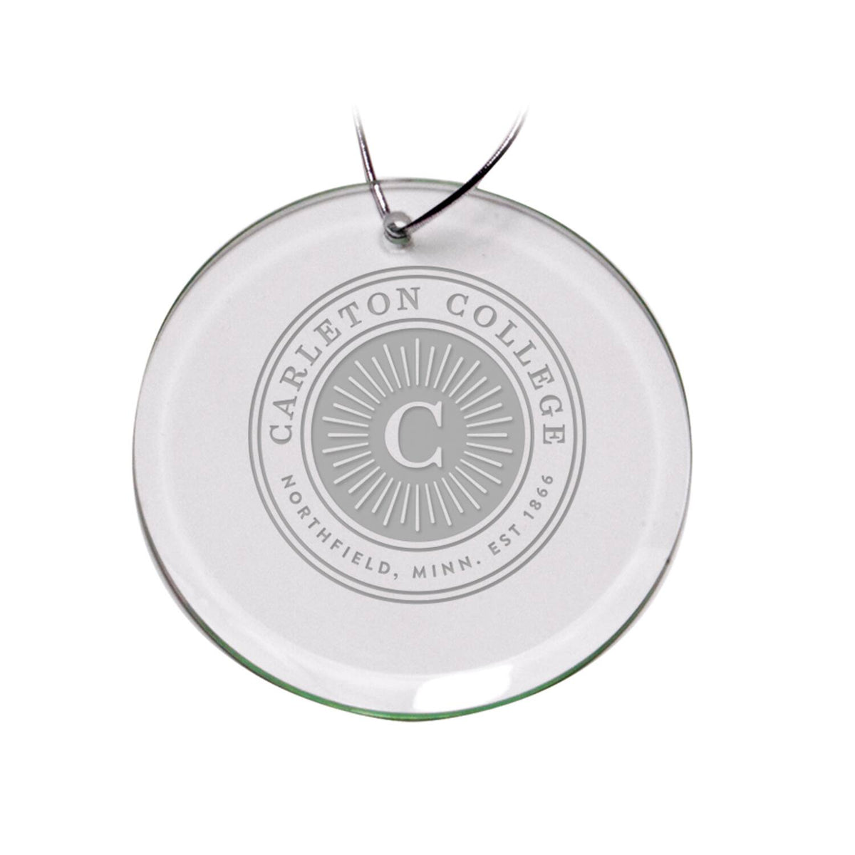 Jardine - Carleton Knights 3'' Glass Round Ornament - Multicolor