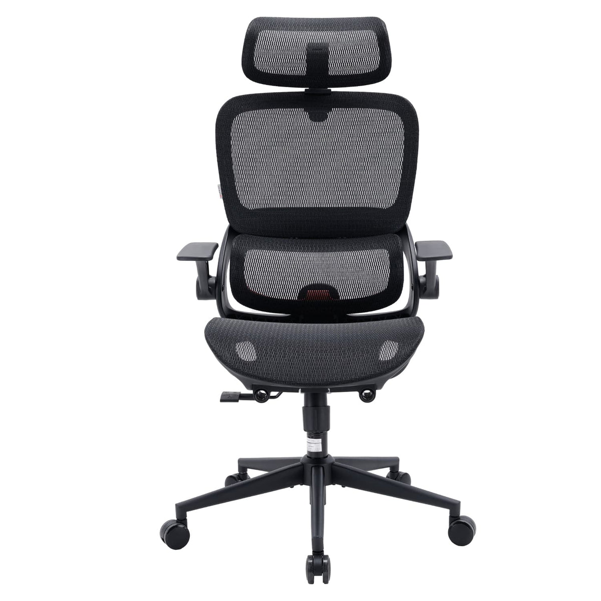 SIHOO - B100 Ergonomic Office Chair, Desk Chair with Zoned Back Support, 2D Wide Headrest, High Back Executive Chair - Black