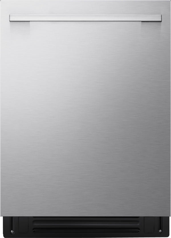LG - FlushFit 24" Top Control Smart Built-In Stainless Steel Tub Dishwasher with 3rd Rack, 1 Hour Wash & Dry Cycle and 42dBA - Stainless Steel