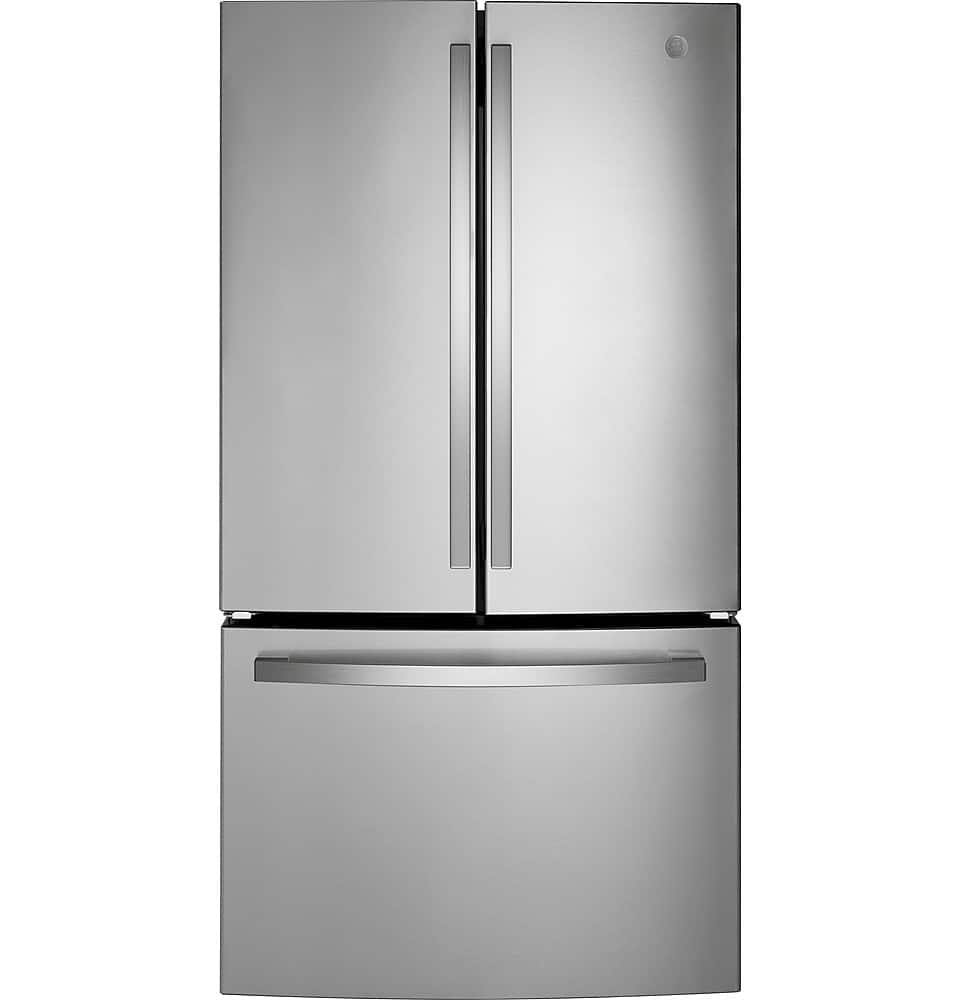 GE - 36 in. Wide 21.9 Cu. Ft. French Door Counter Depth Refrigerator with Internal Water Dispenser - Stainless Steel
