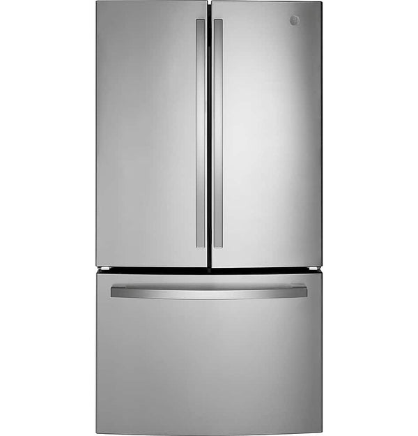 GE - 36 in. Wide 21.9 Cu. Ft. French Door Counter Depth Refrigerator with Internal Water Dispenser - Stainless Steel